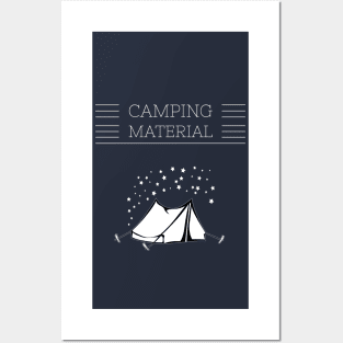 CAMPING MATERIAL Posters and Art